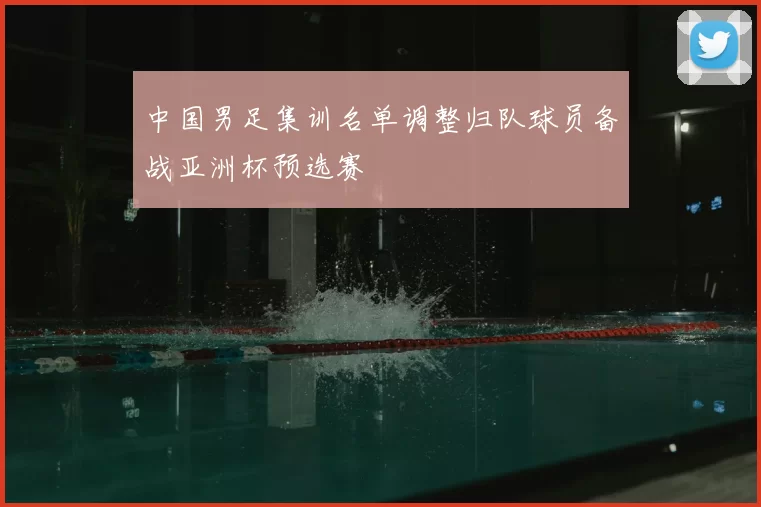 中国男足集训名单调整归队球员备战亚洲杯预选赛